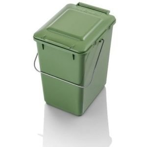 Virtuvės atliekų dėžutė, talpa 10 L, žalia